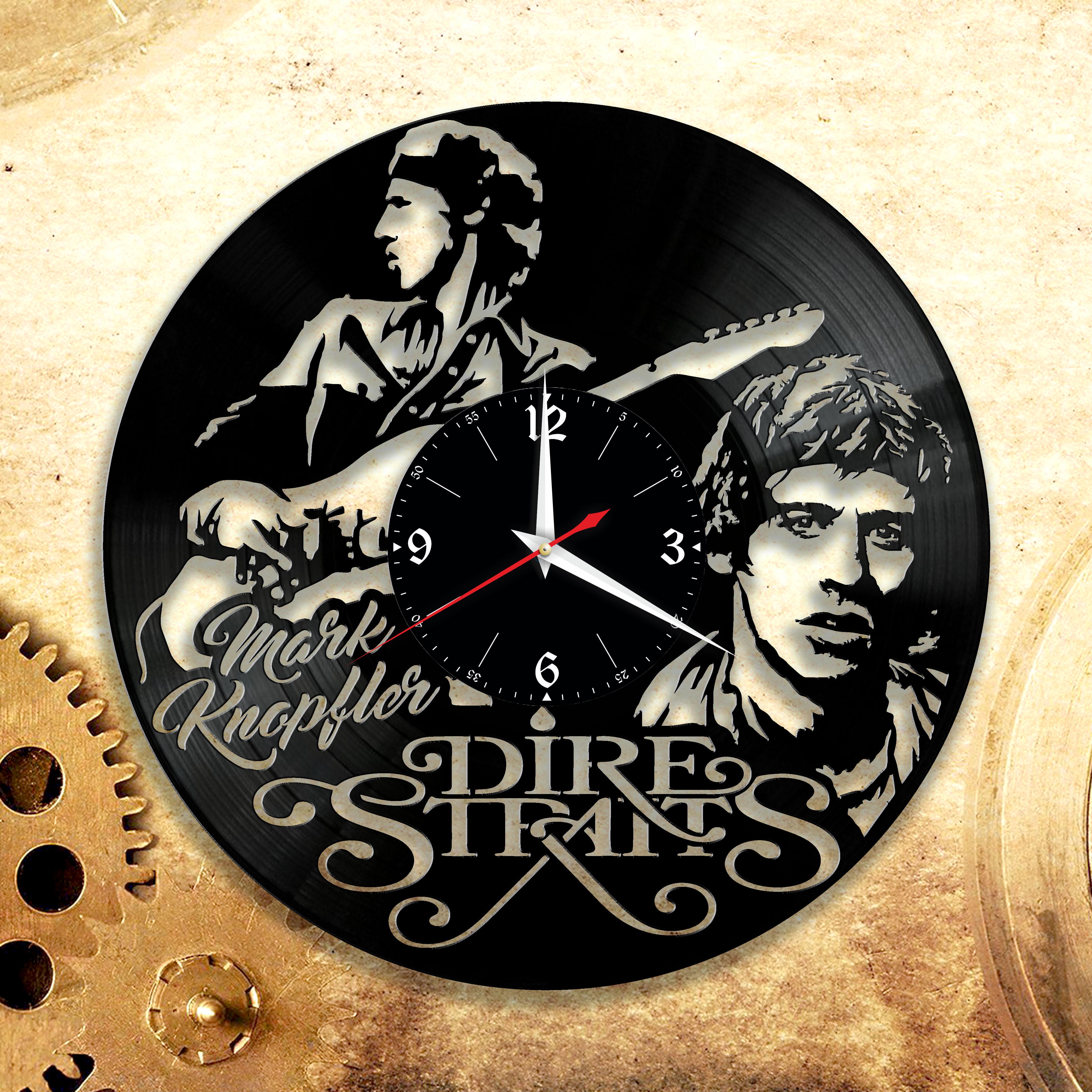 Часы настенные Dire Straits 2974 из виниловой пластинки
