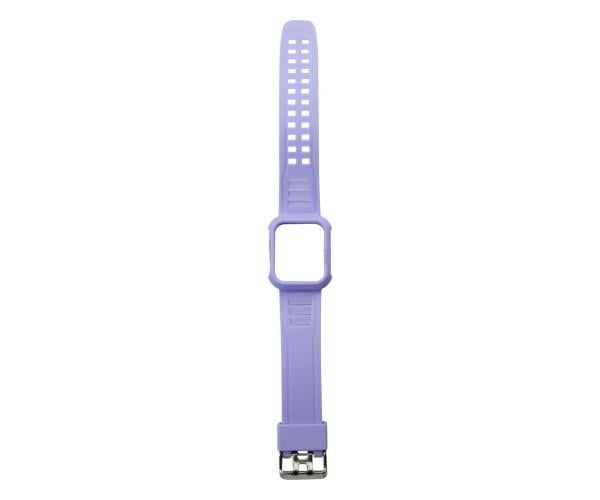 Ремешок Silicone Shine для Apple Watch и Protect Case 40/41 мм Purple