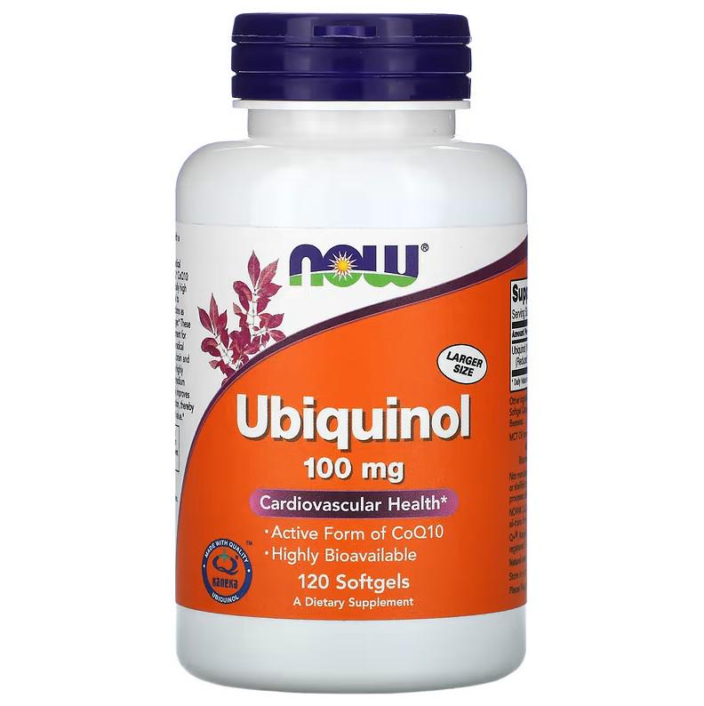 Натуральная добавка Now Foods Ubiquinol 100 мг 120 капсул