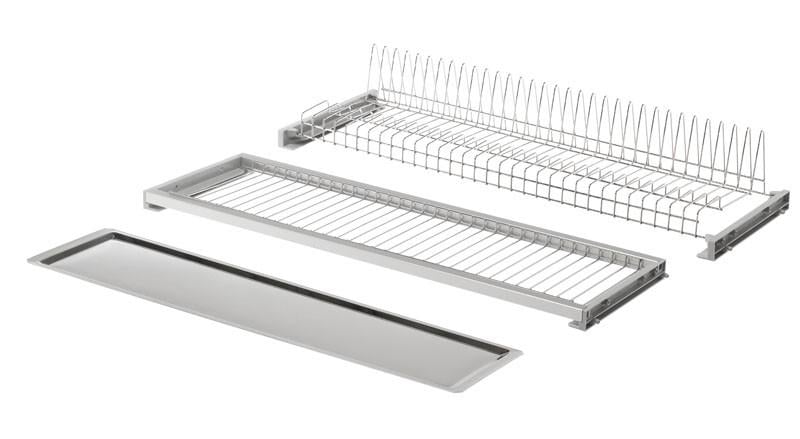Комплект сушилок для посуды Vibo со стационарной рамкой и металлическим поддоном для модуля 450 мм (11666)