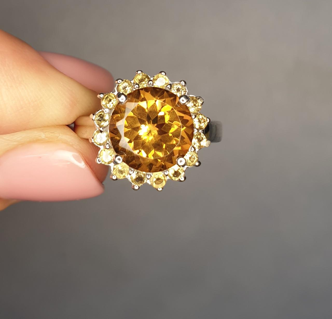 Кольцо серебряное с султанитом р. 18 4,84 г (1381136155)