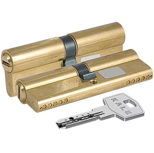 Цилиндр Kale 164 BNE 71 мм 5 ключей с покрытием Латунь
