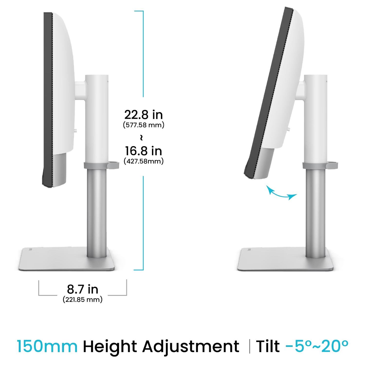 Монитор BenQ PD2730S 27" IPS 5K HDMI DP Type-C USB-hub HAS Pivot колонки White (9H.LN7LA.TBE) - фото 4 Монитор BenQ PD2730S 27" IPS 5K HDMI DP Type-C USB-hub HAS Pivot колонки White (9H.LN7LA.TBE) - фото 4