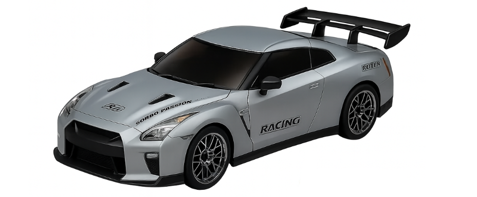 Іграшка дрифт машинка на радіоуправлінні з акумулятором/колесами та конусами