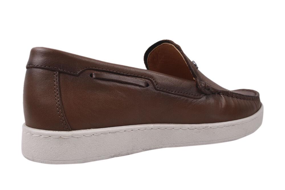 Мокасины мужские Max Step из кожи р. 41 Коричневый (26-20DTC) - фото 3