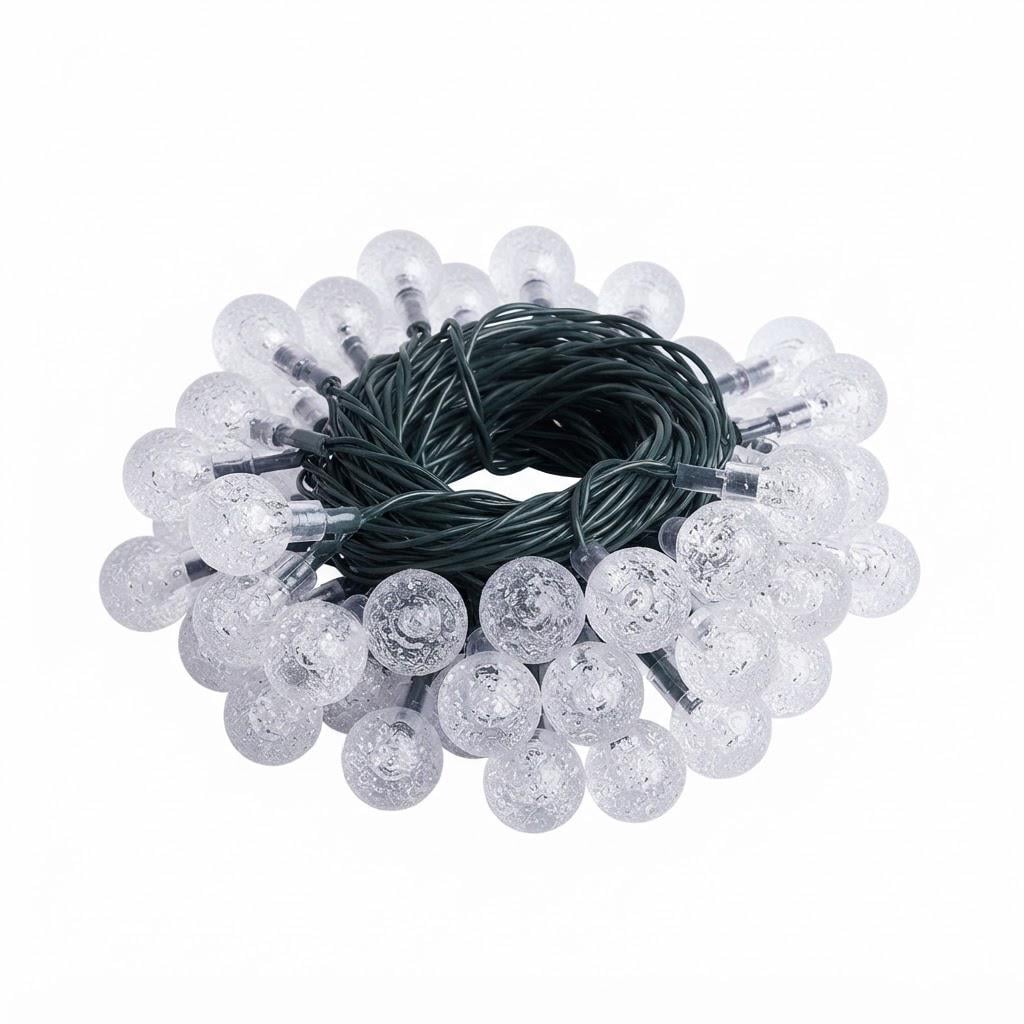 Гірлянда сонячна Brightown Solar String Lights 60 LED з кришталевими кульками (37986069)