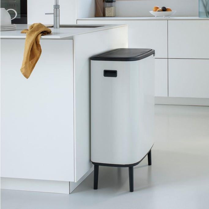 Бак для сміття Brabantia Bo Touch Bin Hi 2х30 л Білий (130601) - фото 7