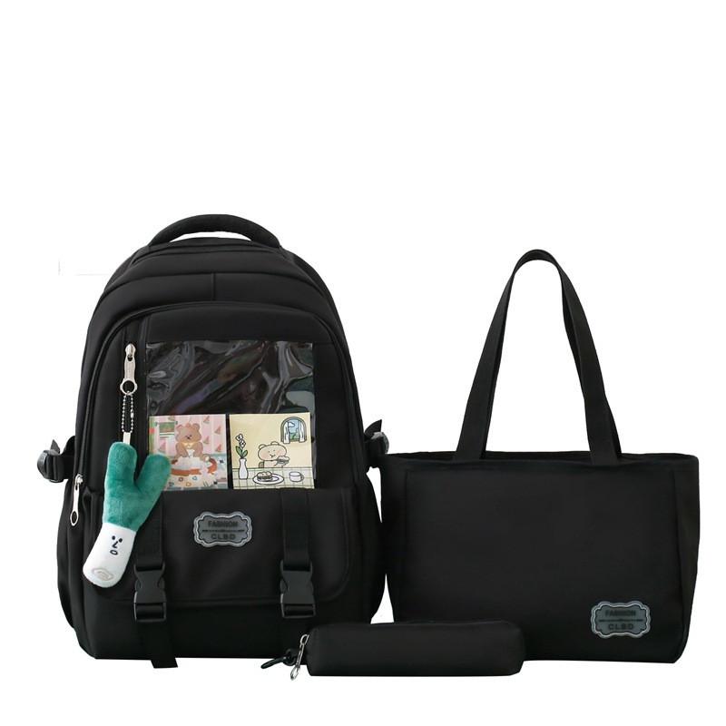 Шкільний рюкзак для дівчинки 3в1 Чорний (CL2426-4) - фото 1 Шкільний рюкзак для дівчинки 3в1 Чорний (CL2426-4) - фото 1