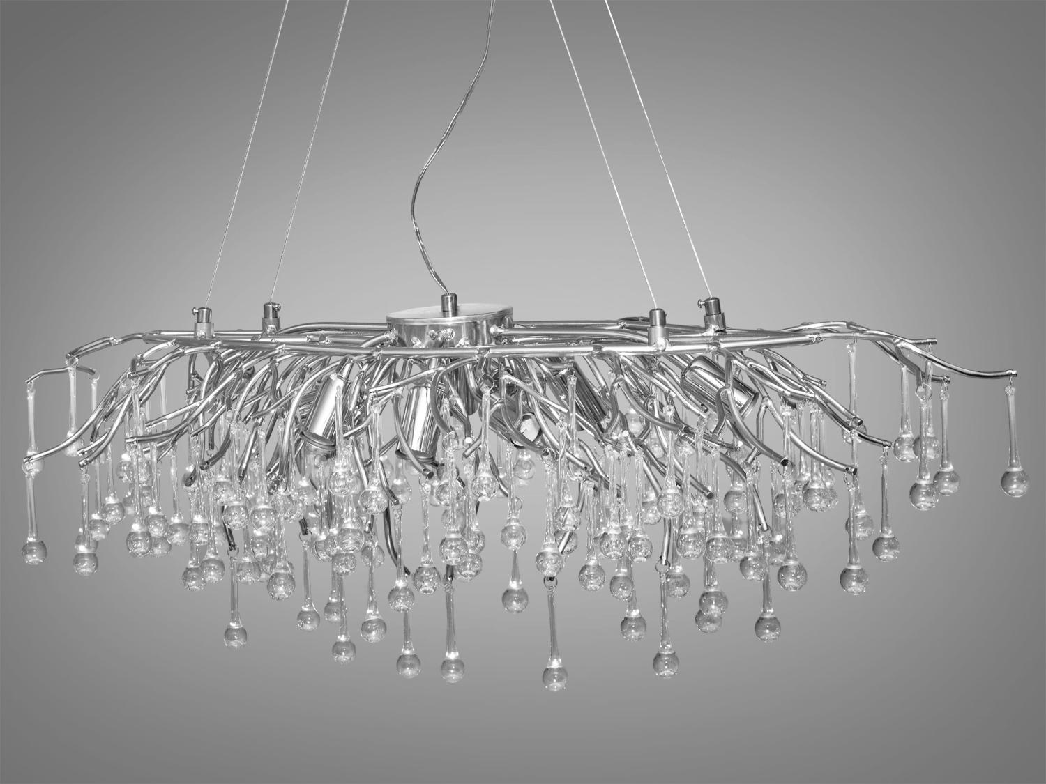 Люстра кришталева підвісна 41 Вт Хром (607-L900CH) - фото 2 Люстра кришталева підвісна 41 Вт Хром (607-L900CH) - фото 2