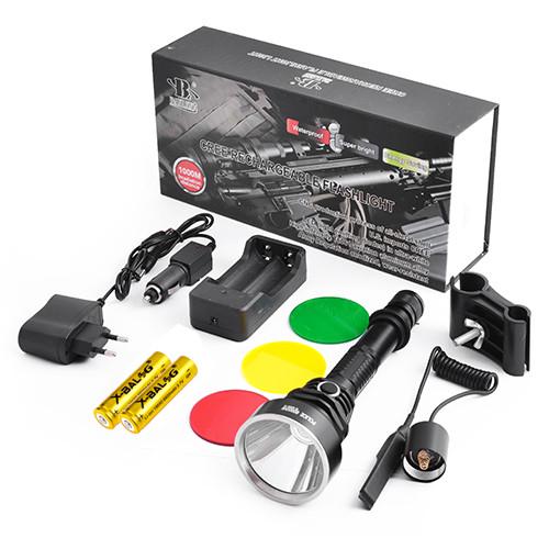 Фонарь под ружье Q2805-T6 выносная кнопка 2х18650 3 фильтра ЗУ 220V/12V (2245500311)