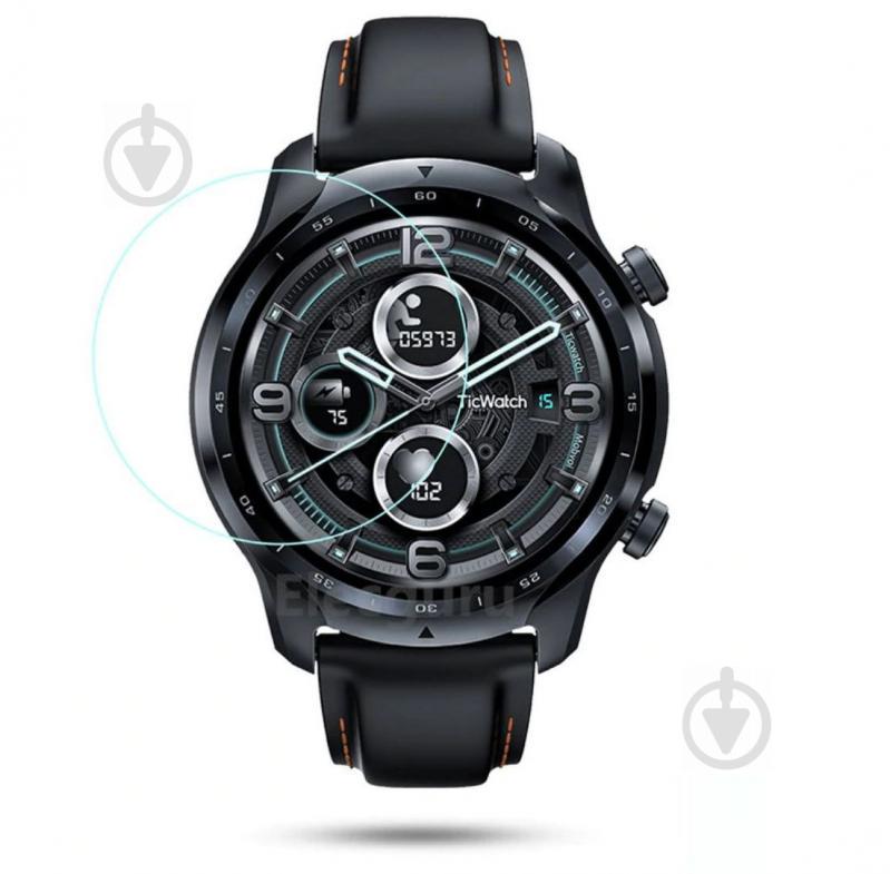 Защитное стекло 2.5D BeWatch для смарт часов Mobvoi Ticwatch Pro 3 gps | LTE Прозрачное