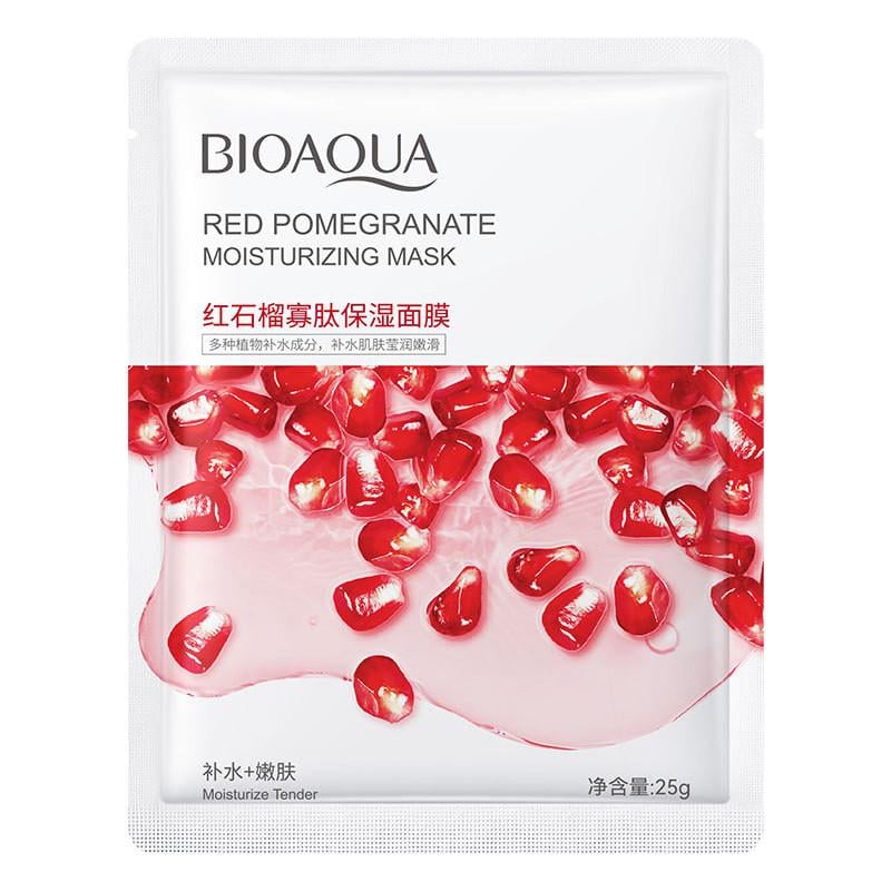 Маска для лица Bioaqua Red Pomegranate Moisturizing Mask увлажняющая с экстрактом граната 25 г (011521)