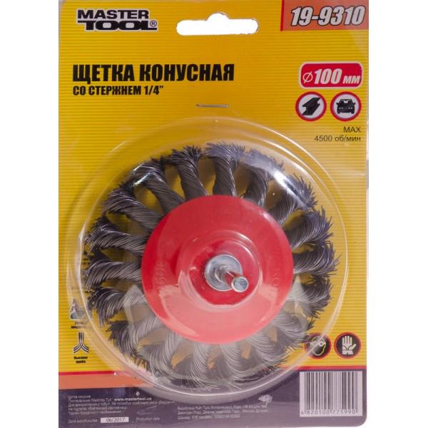Щітка дискова MasterTool GM D100 1/4" (19-9310)