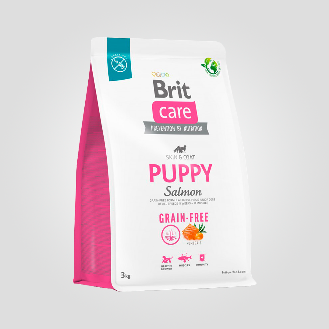 Корм сухий Brit Care Dog Grain-free Puppy для цуценят беззерновий з лососем 3 кг (20504388) Корм сухий Brit Care Dog Grain-free Puppy для цуценят беззерновий з лососем 3 кг (20504388)