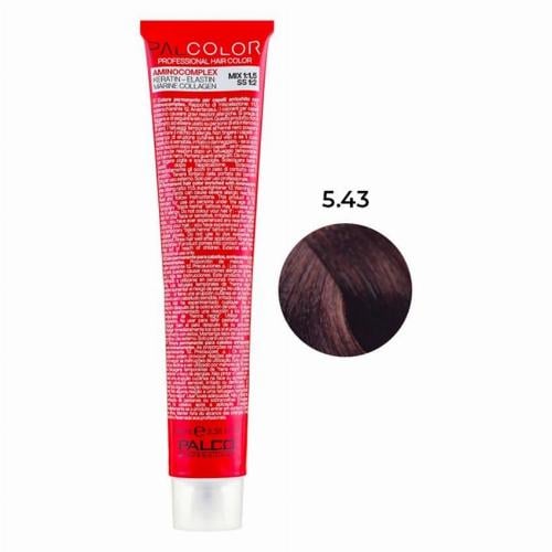 Крем-краска для волос PALCO с комплексом аминокислот 100 мл 5.43 светло-коричневое медное золото (2517063124)