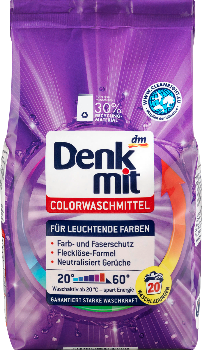 Порошок для прання для кольорового Denk Mit colorwaschmittel 20 прань 1,35 кг (13310535)