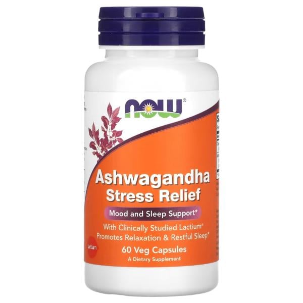 Ашваганда Now Foods Ashwagandha Stress Relief 60 вег. капс. (000025233)