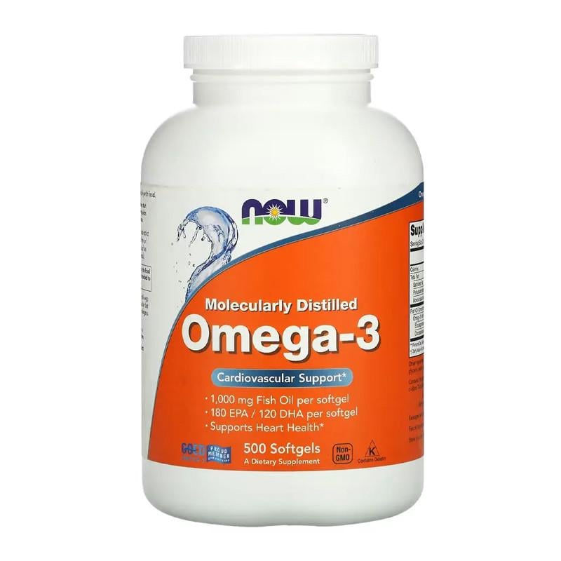 Рыбий жир NOW Omega-3 500 капс. (00544-01)