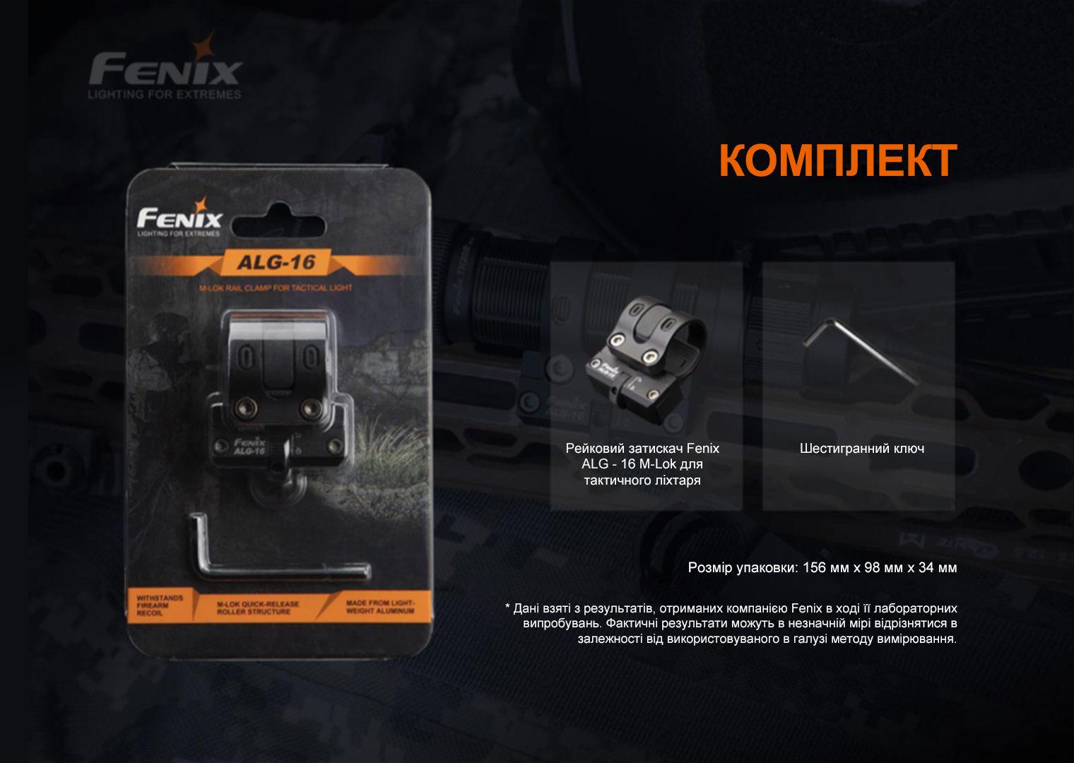 Кріплення для ліхтарів Fenix ALG-16 на зброю (atlantmarket_62716) - фото 9