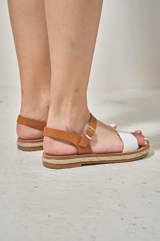 Босоніжки жіночі Soprano на платформі р. 40 Біло-коричневий (167381) - фото 3 Босоніжки жіночі Soprano на платформі р. 40 Біло-коричневий (167381) - фото 3