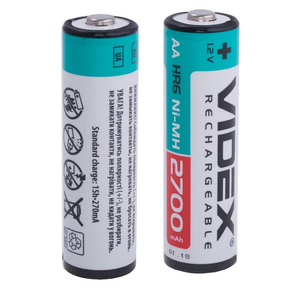 Аккумулятор VIDEX AA HR6 1.2V Ni-Mh 2700 mAh 2 шт. (000022161)