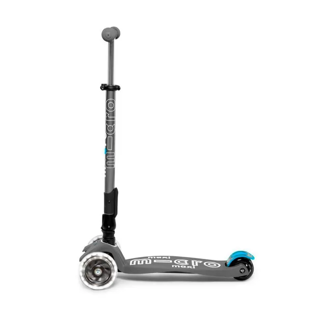 Самокат MICRO складной Maxi Deluxe LED Вулканический серый (MMD094) - фото 2