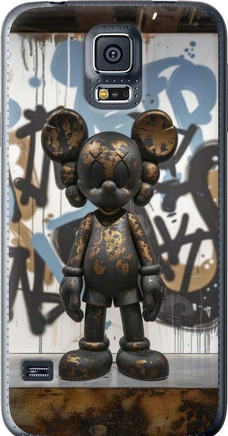Чехол на Samsung Galaxy S5 g900h Bronze kaws v2 (6098t-24-42517)