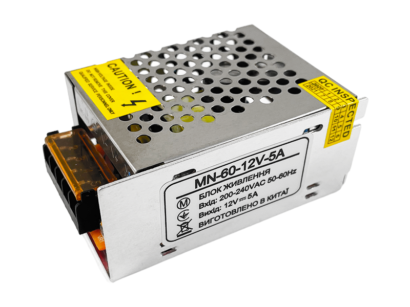 Блок питания 12 В 60 Вт IP20 (725)