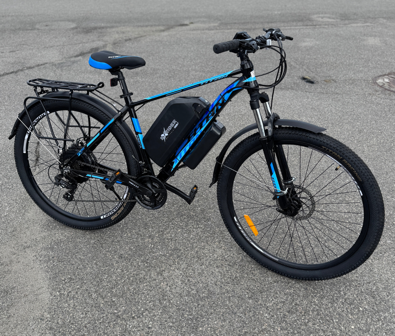 Велосипед с Е-комплектом Arena MXSUS с багажником 29" 2025 48 В 1000 Вт 21 Ah/до 75 км запас хода дисплей LSD10