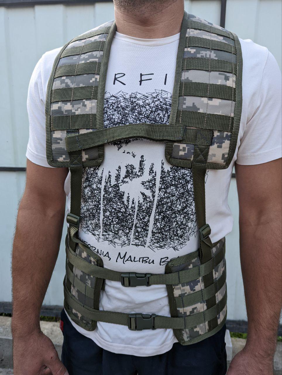 Розвантажувальний пояс РПС без підсумків Піксель - фото 2 Розвантажувальний пояс РПС без підсумків Піксель - фото 2