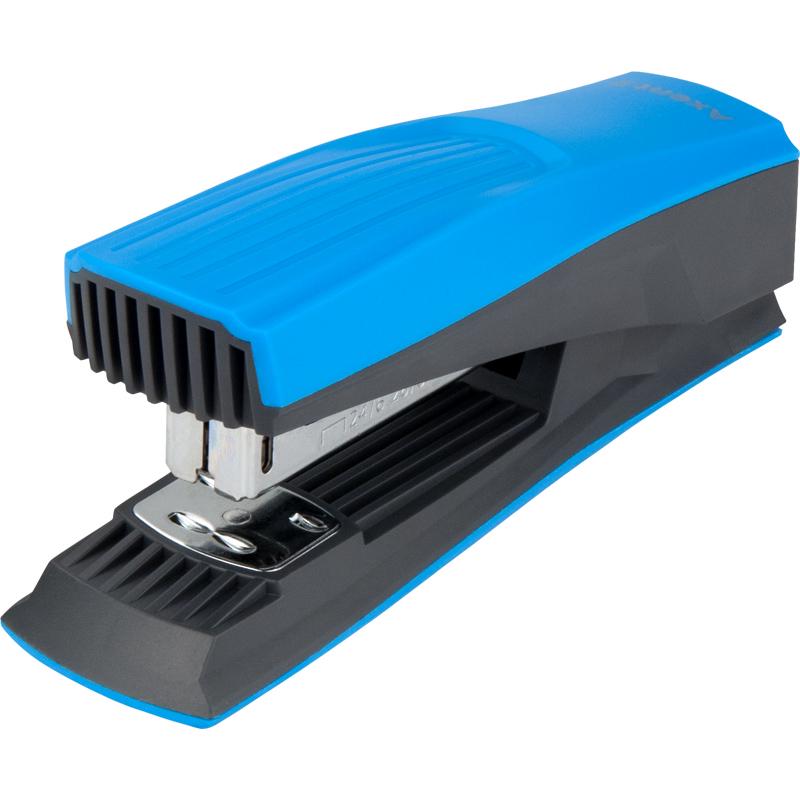 Степлер Axent Shell скобы №24/6 до 20 листов пластиковый Голубой (4832-07-a)