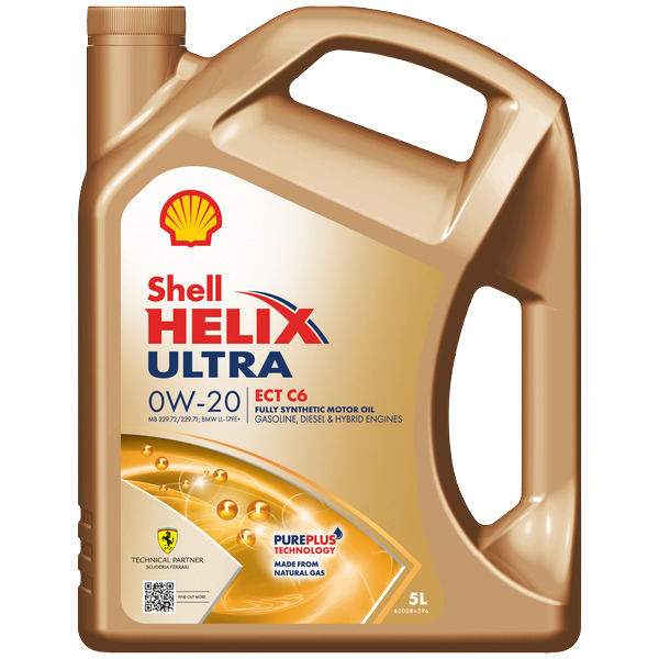 Моторное масло SHELL Helix Ultra ECT C6 0W-20 5 л (550074671)