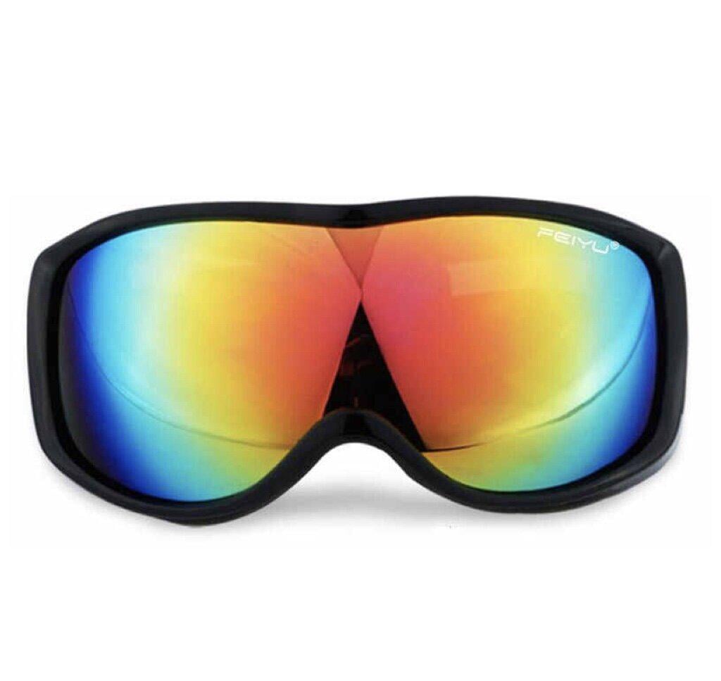 Лижна маска дитяча/жіноча antifog з чохлом Чорний