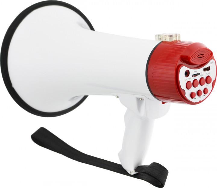 Громкоговоритель UKC Megaphone ER 55 покрытие 1000 м Белый - фото 4