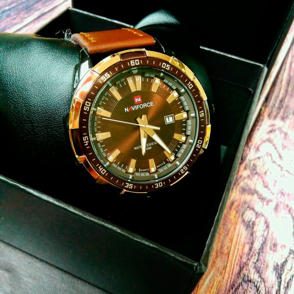 Годинник наручний чоловічий Naviforce Advanter Brown (1064) - фото 9 Годинник наручний чоловічий Naviforce Advanter Brown (1064) - фото 9