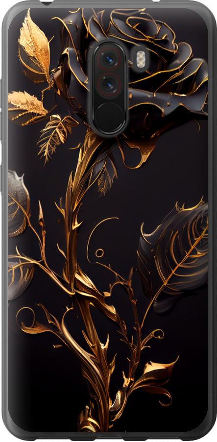 Чехол на Xiaomi Pocophone F1 Роза 3 (5552t-1556-42517) Чехол на Xiaomi Pocophone F1 Роза 3 (5552t-1556-42517)