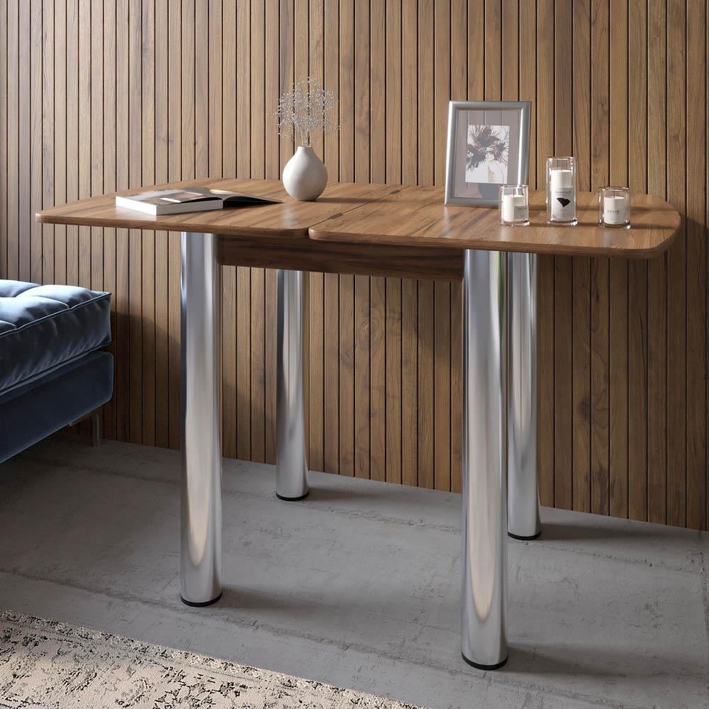 Обеденный стол Lion Нота Мини раскладной 60x70/70x120 см Дуб Ливорно (000-000-2627)