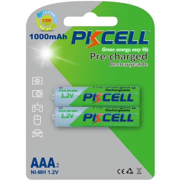 Акумулятор PKCELL Ni-MH RTU AAA1000-2B AAA 1000 mAh 1,2V 2 шт. (8478) - фото 1