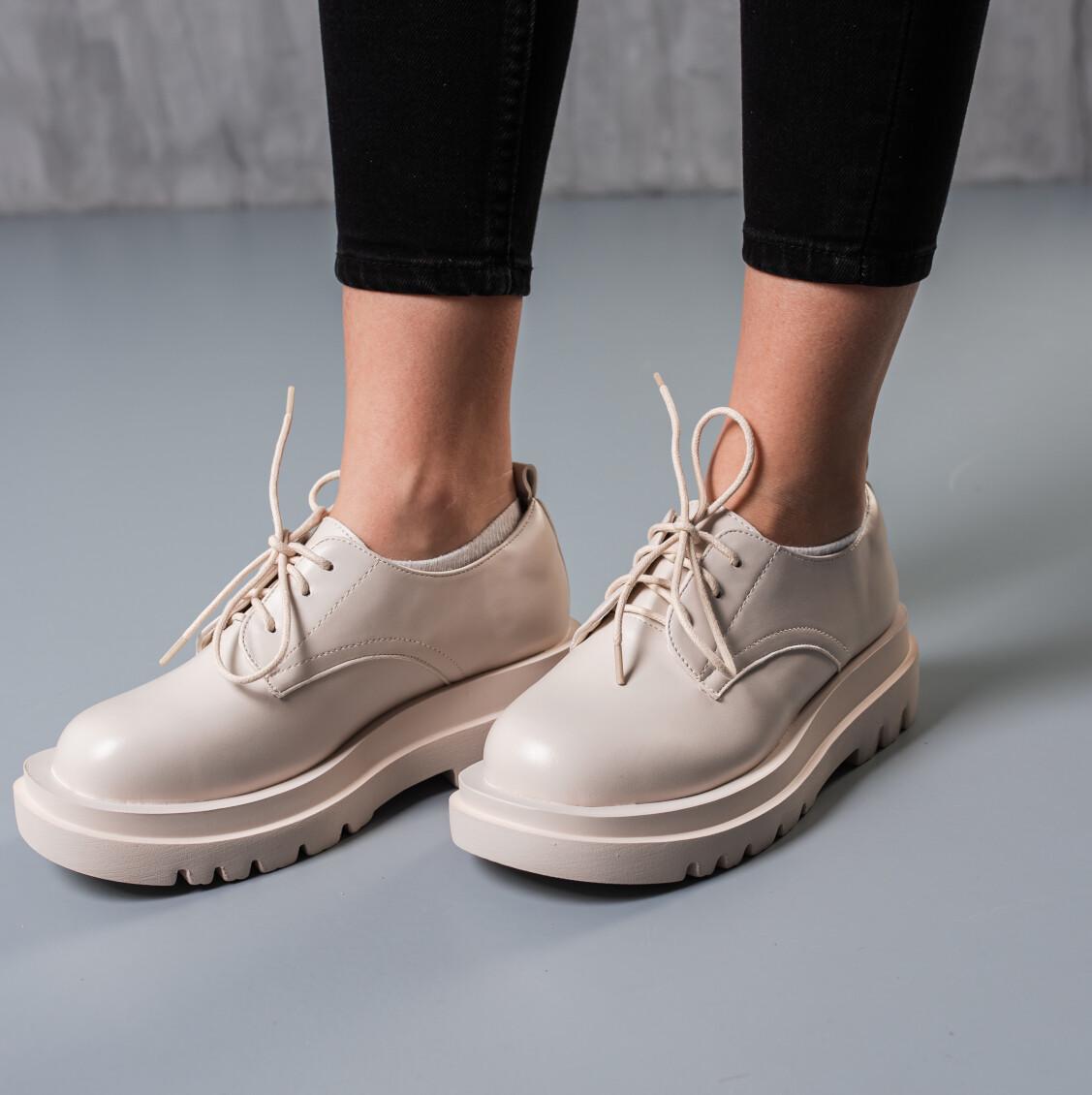 Броги женские Fashion р. 41 25,5 см Бежевый (3792)