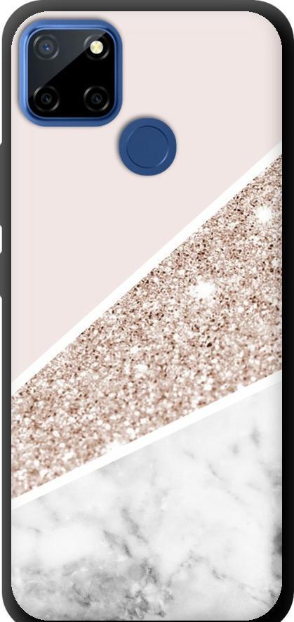 Чехол на Realme C12 Пастельный мрамор (4342b-2240-42517)