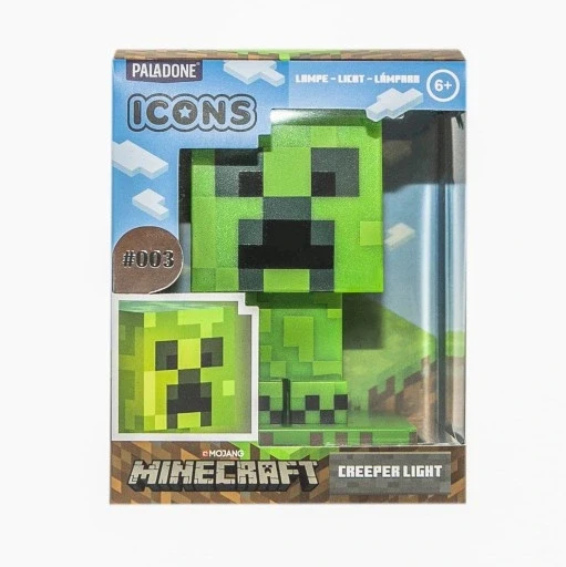 Лампа-нічник Paladone Minecraft Creeper (PP6593MC)