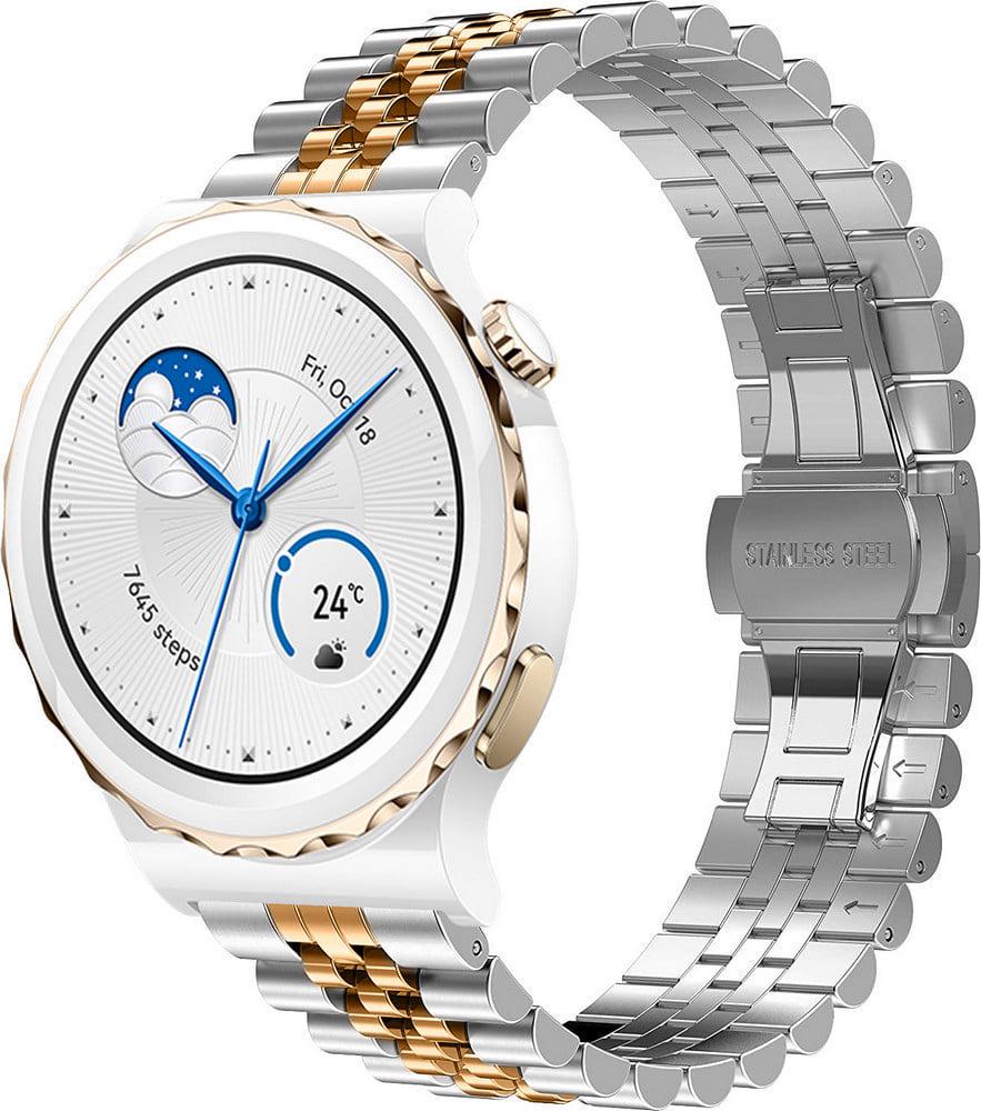 Браслет металлический Stech Line для Huawei Watch GT3 Pro 43 мм Silver Rose (37992-68)