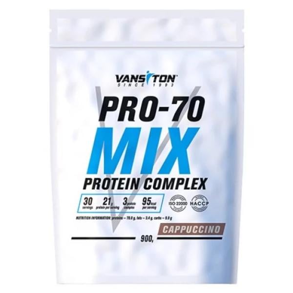 Протеин Vansiton Pro-70 Mix 900 г 30 порций Cappuccino (000026262)