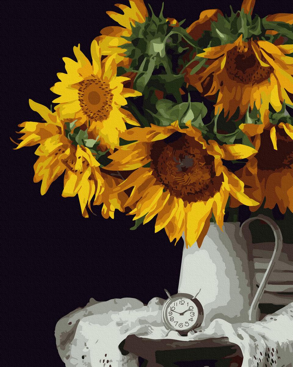 Картина по номерам Подсолнечники в весе 40х50 (GX44622)