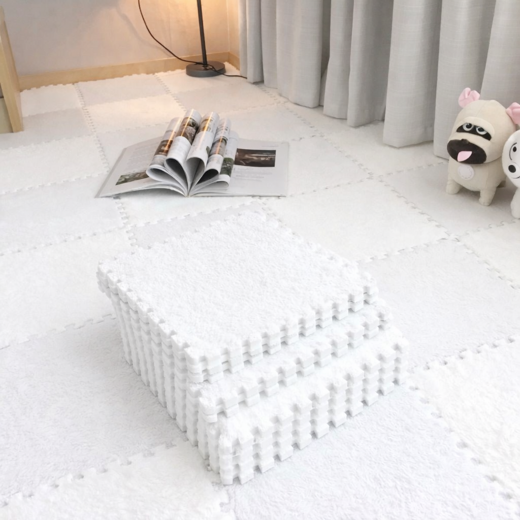 Коврик-пазл мягкий плюшевый 6 пазлов теплый пол детский для дома в детскую комнату один цвет 60х90 см Коврик-пазл мягкий плюшевый 6 пазлов теплый пол детский для дома в детскую комнату один цвет 60х90 см