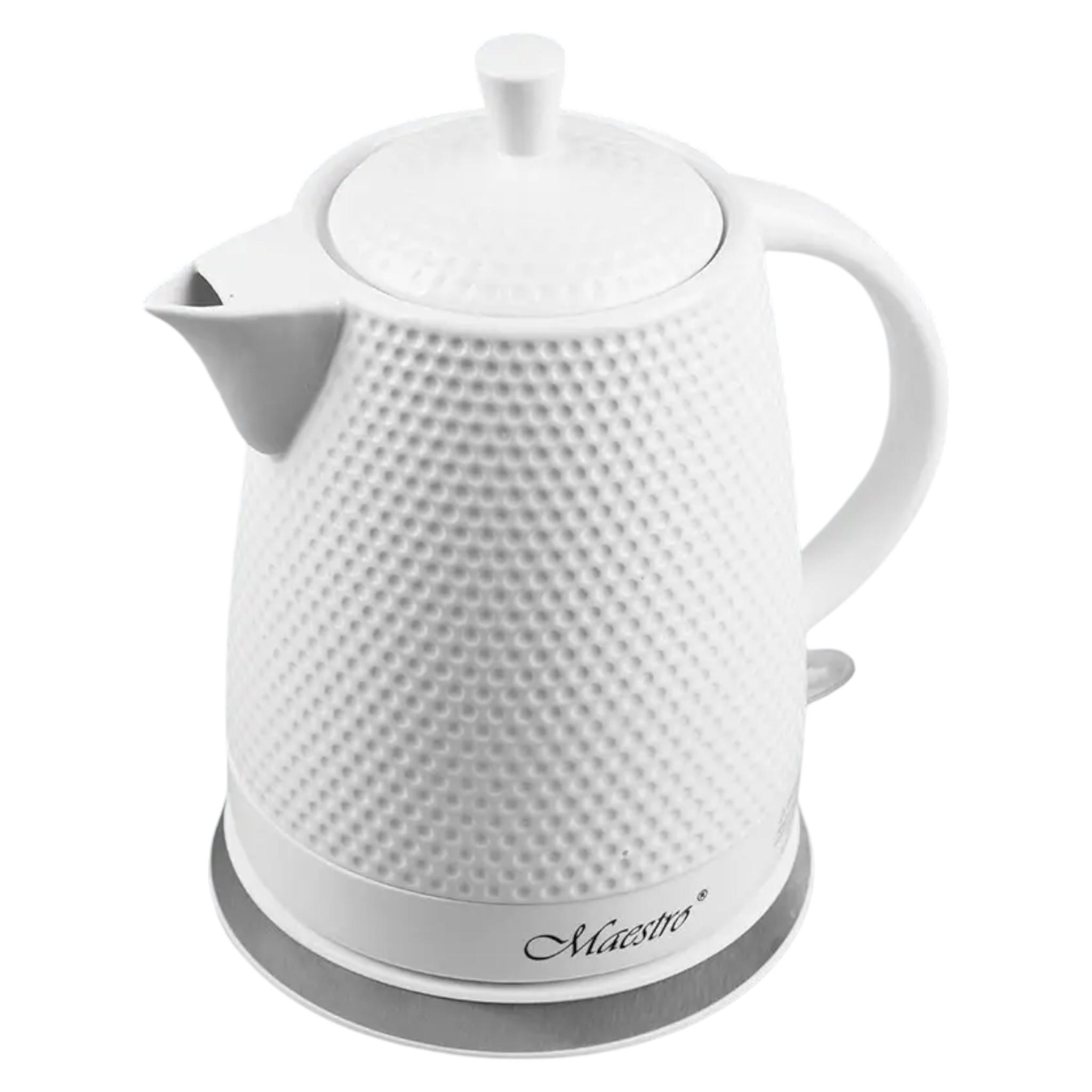 Электрочайник керамический Maestro MR-069 1200 Вт 1,5 л White (EK_MR069White)