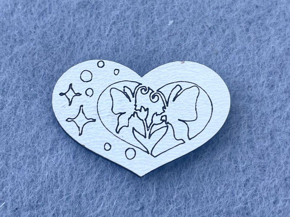 Декор із МДФ Серце 50 шт. (21185)