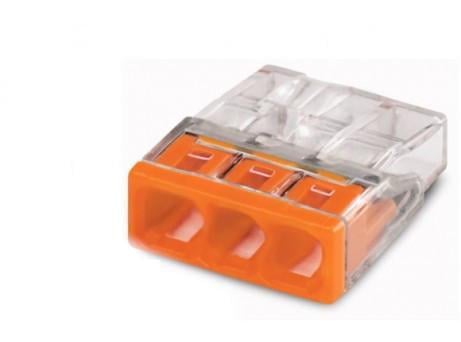 Клема швидкого монтажу WAGO прозора 3х2,5 мм (28679119)