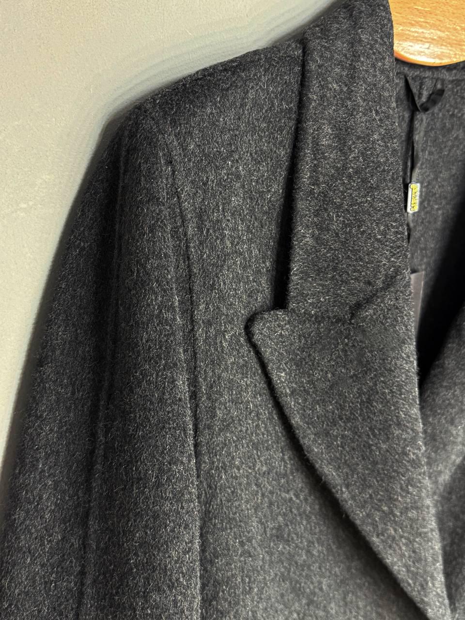 Пальто женское LADY YEP 85098 длинное оверсайз шерстяное двубортное S Темно-серый (5119) - фото 4 Пальто женское LADY YEP 85098 длинное оверсайз шерстяное двубортное S Темно-серый (5119) - фото 4