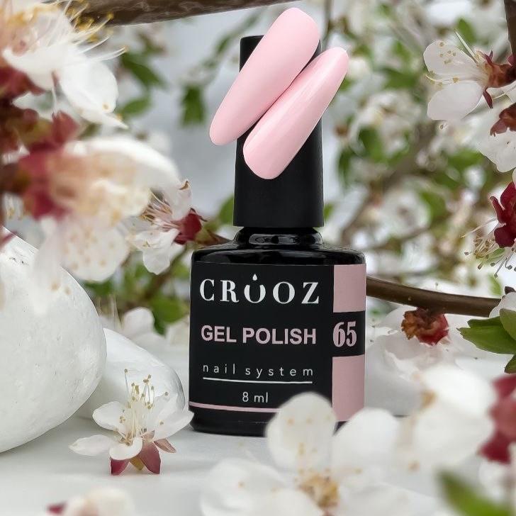 Гель-лак Crooz Gel Polish №65 8 мл Пудрово-рожевий